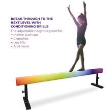 Load image into Gallery viewer, 6FT/8FT Adjustable Gymnastics Beam, Multi-Function Height Gymnastics Training Balance Beam with Legs